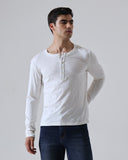 Slim Fit Classic Henley | Ivory
