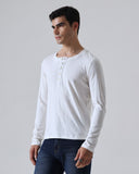 Slim Fit Classic Henley | Ivory