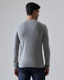 Vincent Ribbed Henley | Gray
